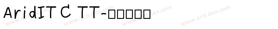 AridITC TT字体转换